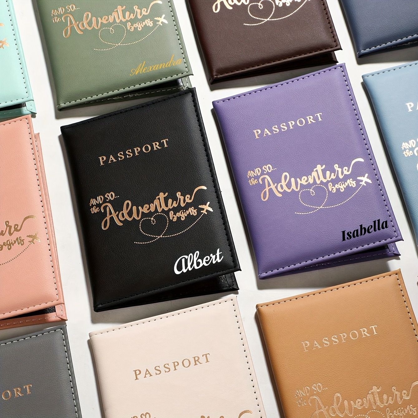 Personalized Name Box - 1pc Personalized Customizable Letter Passport Holder,