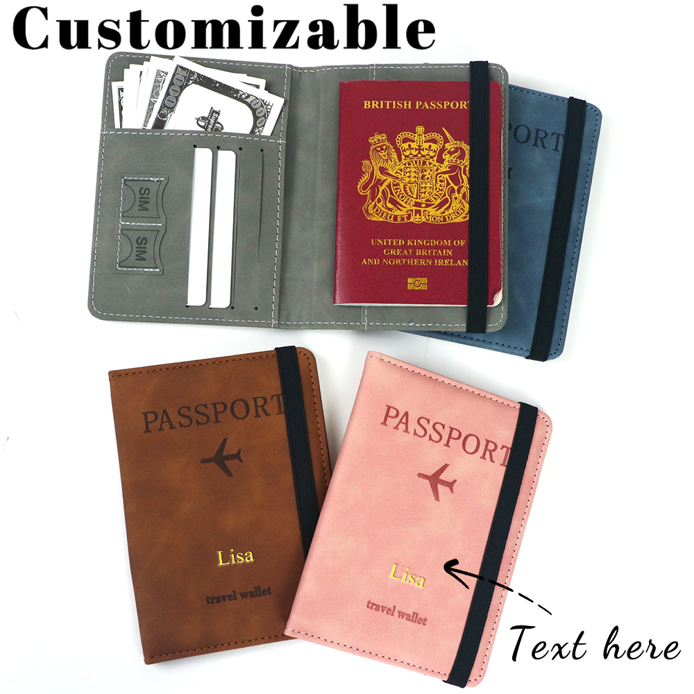 Personalized Name Box - Customized Name PU Leather Card Case
