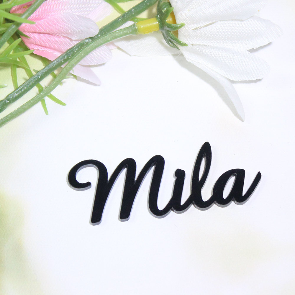 Personalized Name Box - 30/50/100Pcs Personalized Name Tag Acrylic Place