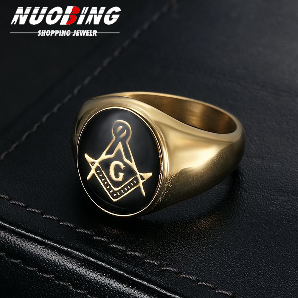 Men Vintage 316L Stainless Ste - Initial Ring Custom 评论和价格