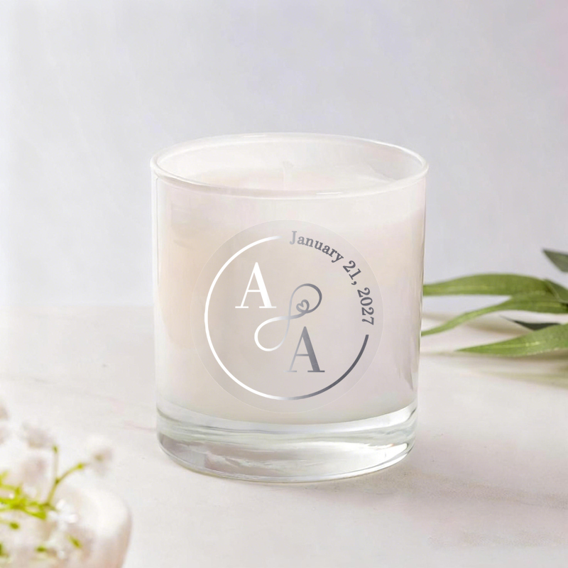 50PCS Personalized Wedding Sti - Personalised Candle Label 评论和价格
