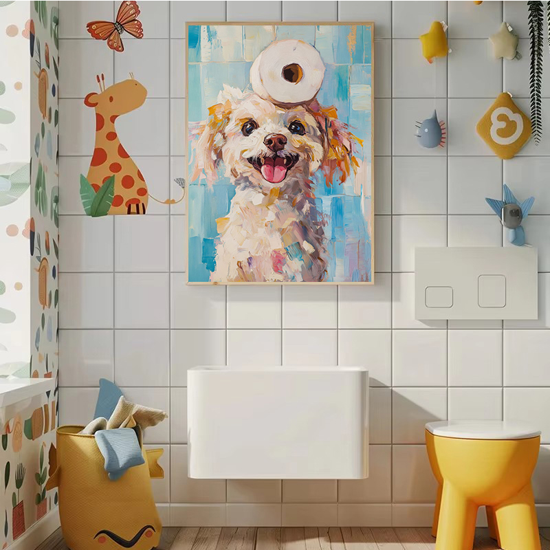 1pc frameless Toilet Paper Ani - Pet Portrait Custom 评论和价格