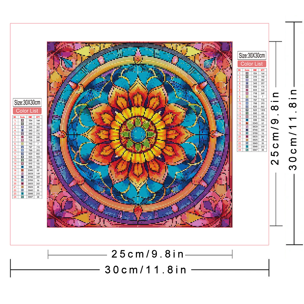 Diamond Painting Mandala Flowe - Photo Mosaic Print 评论和价格