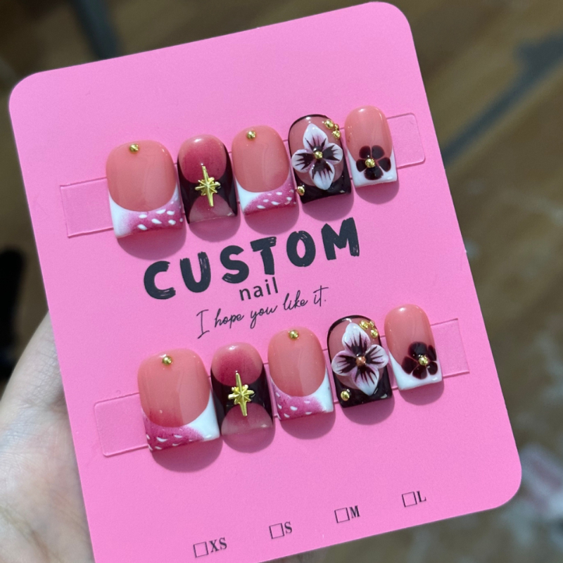 10Pcs Handmade Luxury Short Pr - Pressed Flower Art 评论和价格