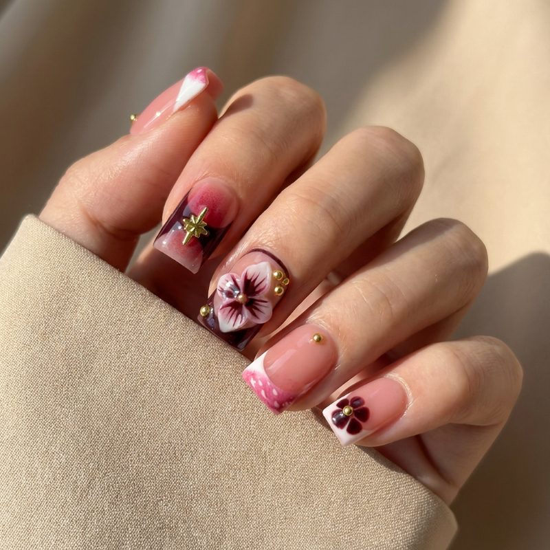 10Pcs Handmade Luxury Short Pr - Pressed Flower Art 评论和价格