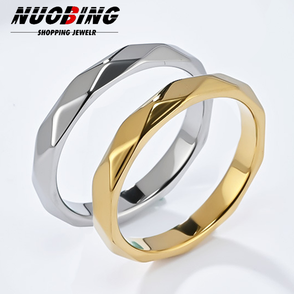 4mm Width Stainless Steel Wome - Initial Ring Custom 评论和价格