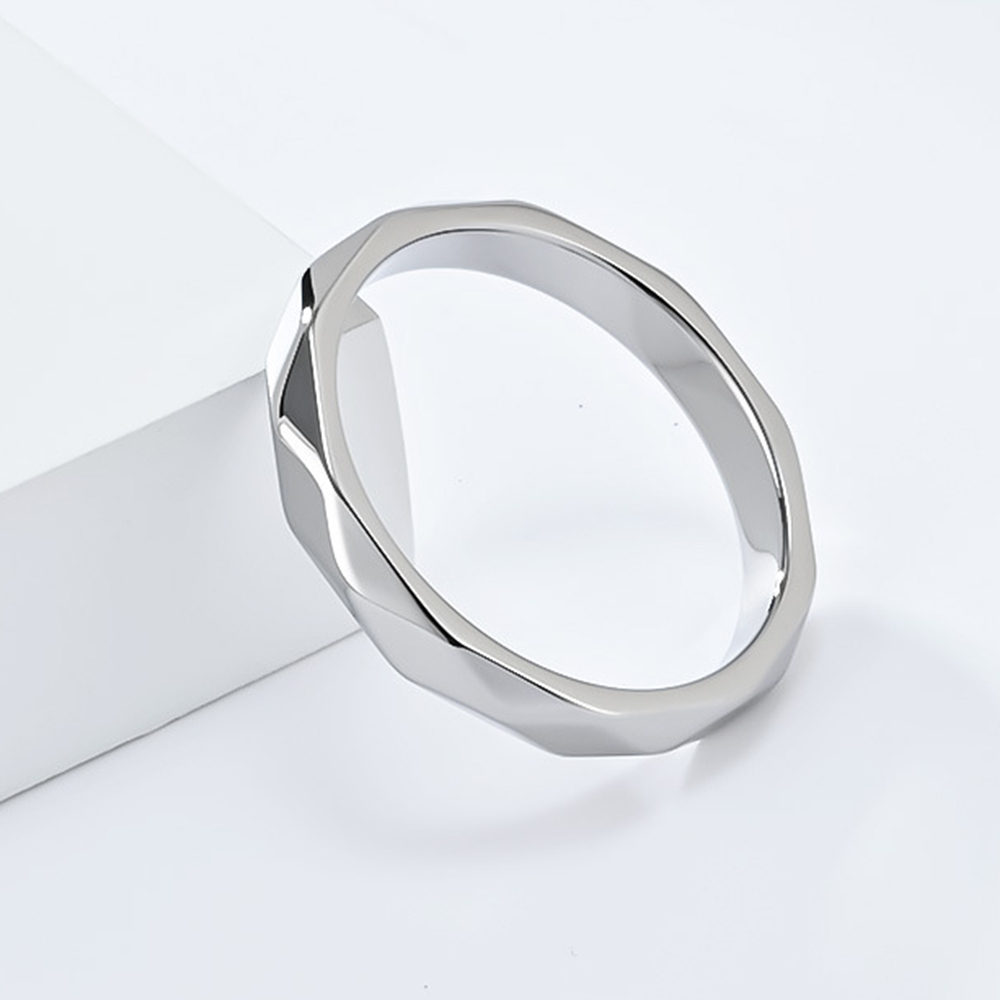 4mm Width Stainless Steel Wome - Initial Ring Custom 评论和价格