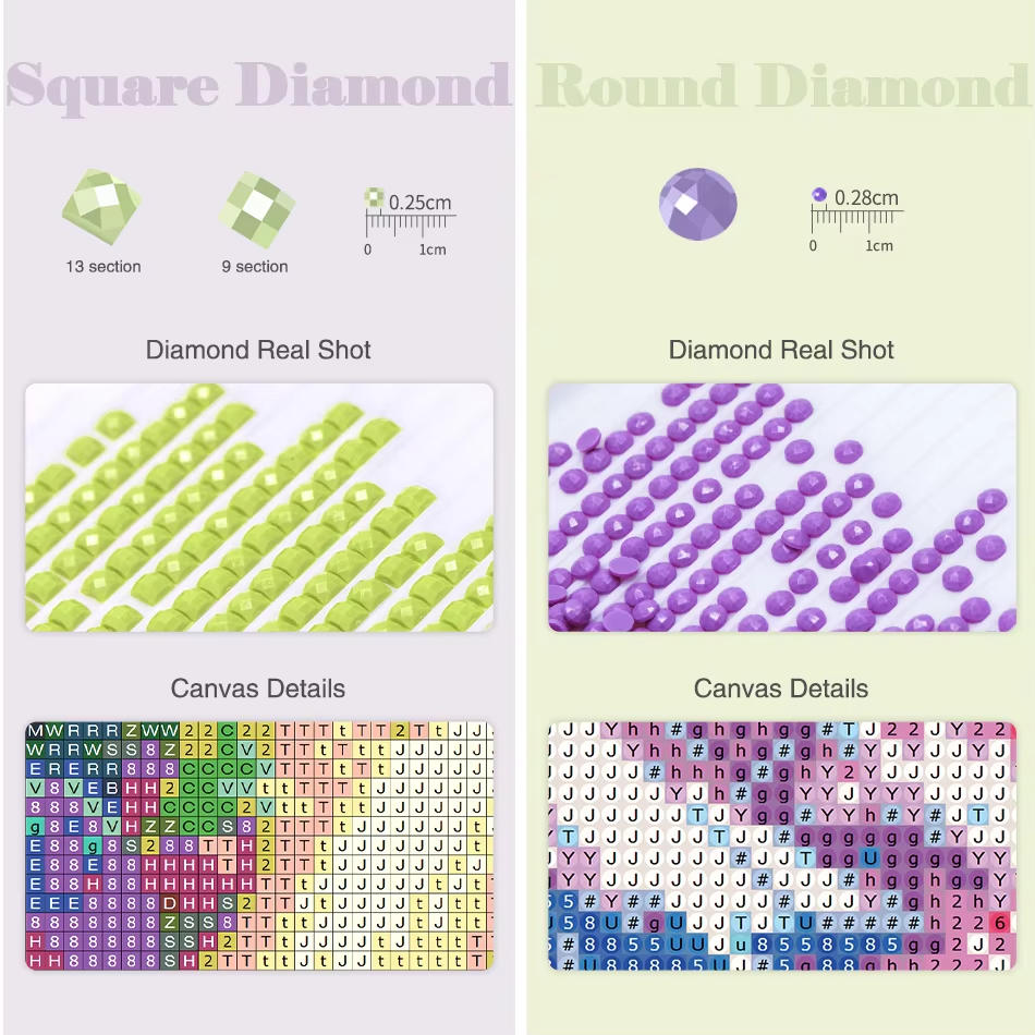 1PC frameless DIY Diamond Pain - Photo Mosaic Print 评论和价格