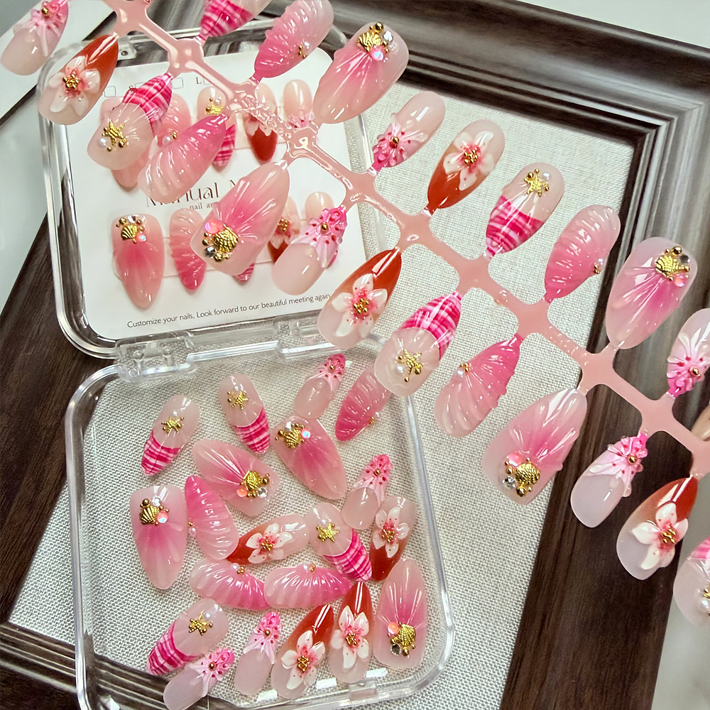 10/30pcs Pink Ombre 3D Flower  - Pressed Flower Art 评论和价格