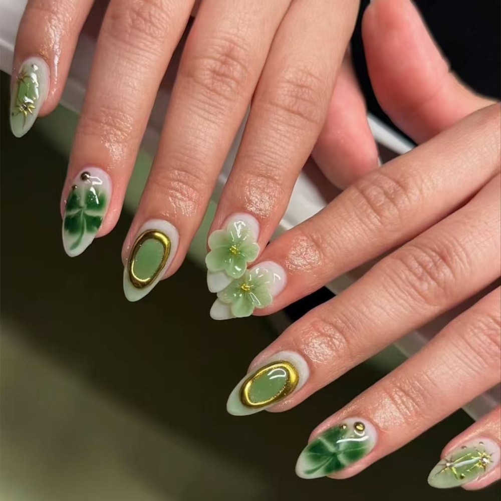 24PCS Luxury Emerald Green Flo - Pressed Flower Art 评论和价格
