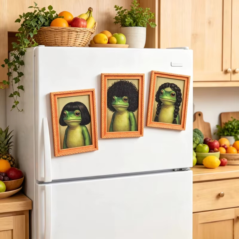 Mini Wooden Photo Frame Frog F - Engraved Wood Frame 评论和价格