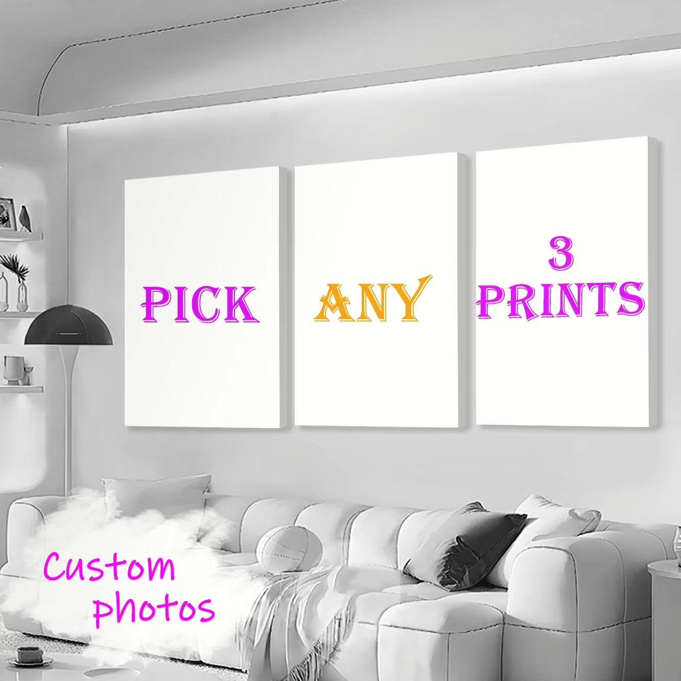 3pcs/set Custom Canvas Print P - Custom Star Map 评论和价格