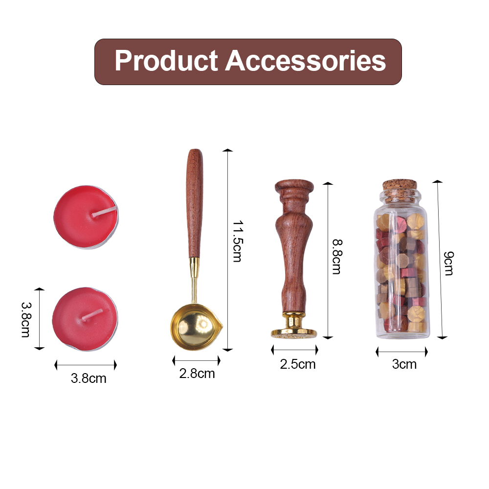 Wax Seal Stamp Gift Set with S - Wax Seal Letter Kit 评论和价格