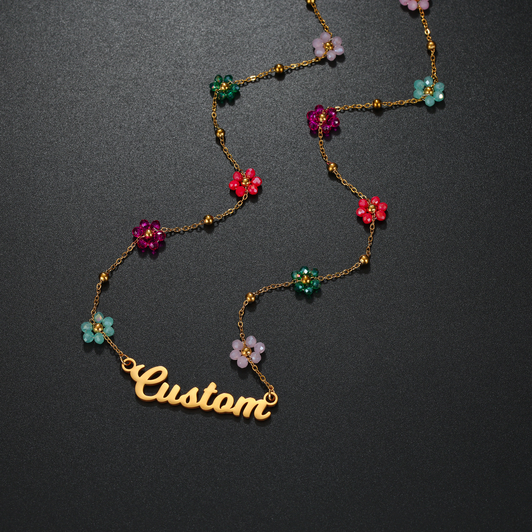 Atoztide Custom Name Jewelry S - Birth Flower Necklace 评论和价格