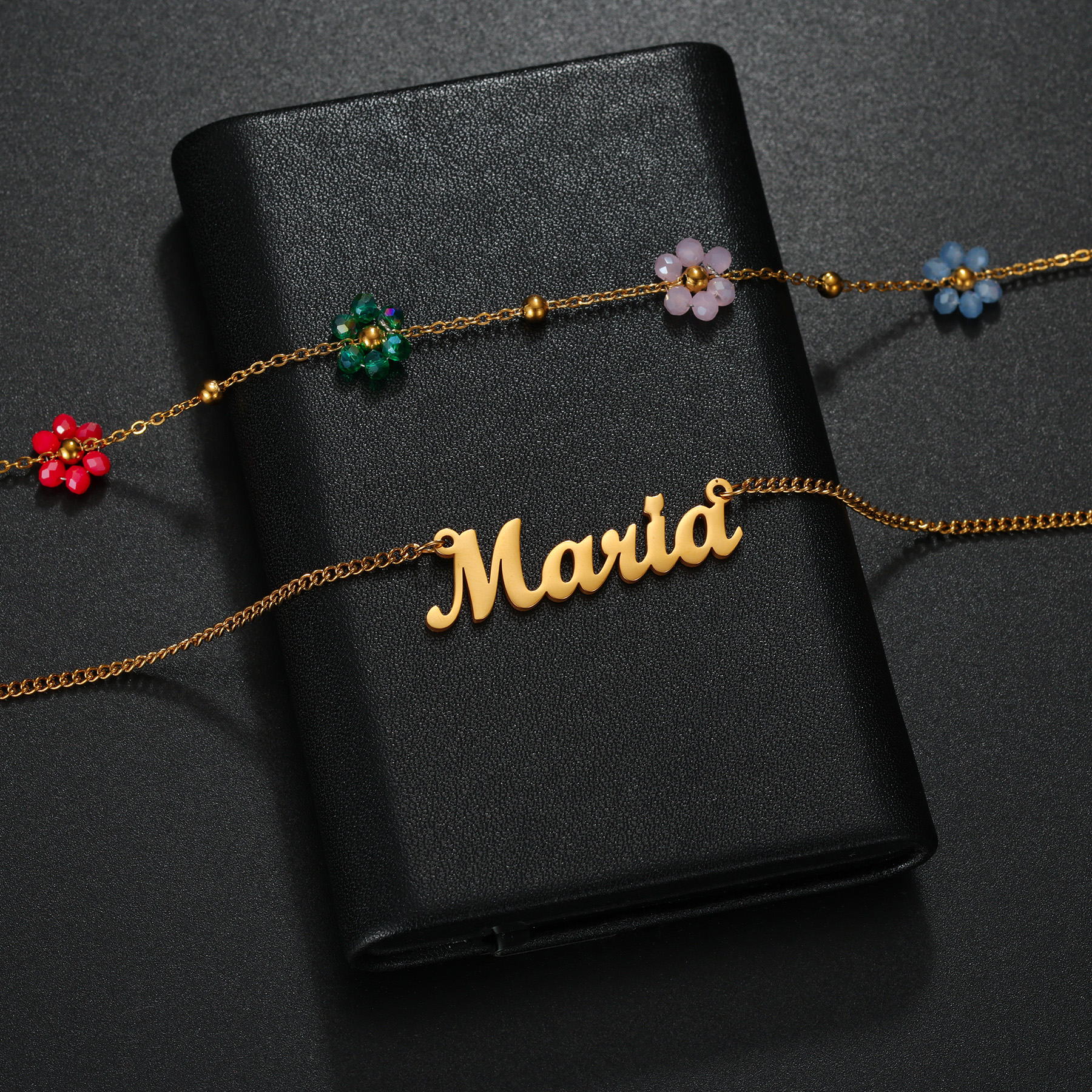 Atoztide Custom Name Jewelry S - Birth Flower Necklace 评论和价格