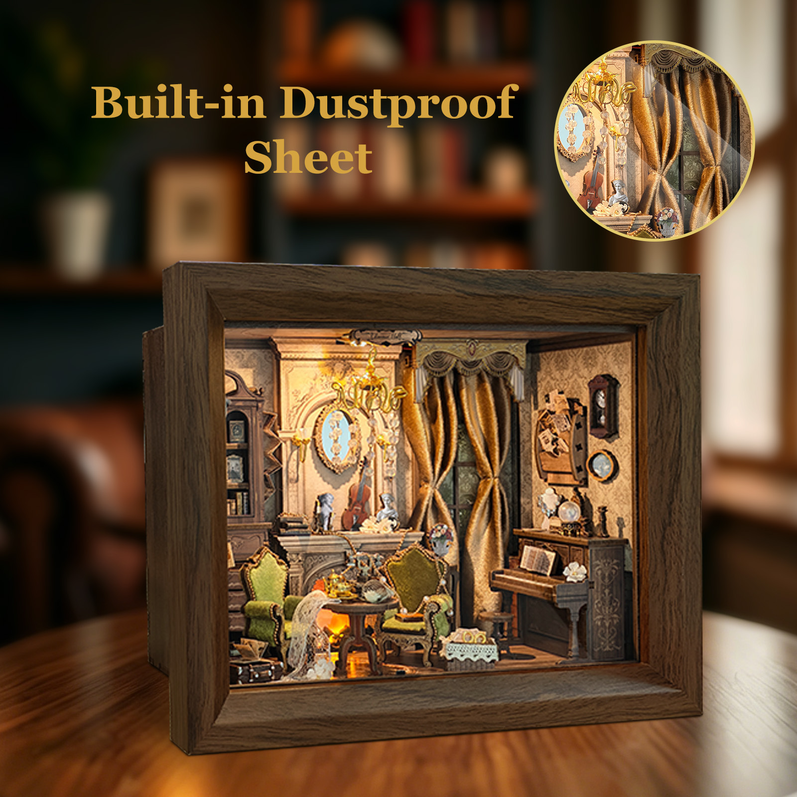 DIY Wooden Glimmer Hall Photo  - Engraved Wood Frame 评论和价格