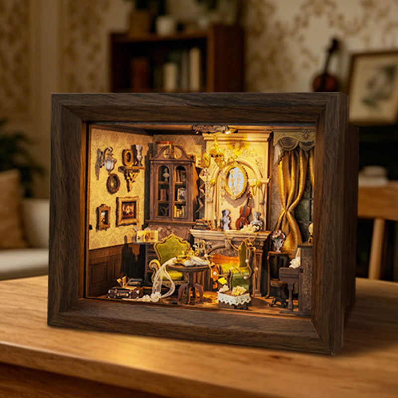 DIY Wooden Glimmer Hall Photo  - Engraved Wood Frame 评论和价格