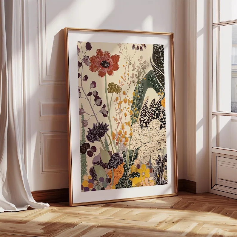 Modern Japanese Botanical  Wal - Custom Map Poster 评论和价格