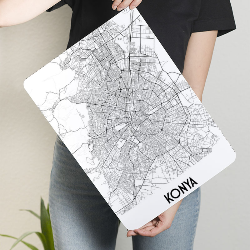 Konya City Map Tinplate Sign M - Custom Map Poster 评论和价格